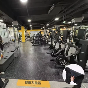 15-50mm High-Density Colored EPDM Rubber Gym Flooring Mat, Anti-Slip, Sports Protective