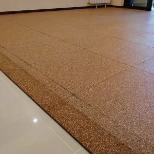 15-50mm High-Density Rubber Floor Mat for Sports Use, Shock-Absorbing