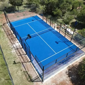 150*150 Steel Tubes Indoor and Outdoor Panoramic Padel Court With Padel Rackets and Balls Free of Charge