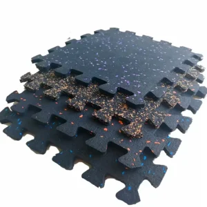 15mm 20mm Shock-Absorbing High-Elastic Interlocking Rubber Gym Flooring Tiles Mat