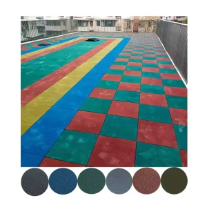 15mm-50mm Outdoor Park Sport School Kindergarten Playground Common Grade Gym Floor Rubber Mat Tiles
