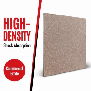 15mm Anti-Static Wood-Look EPDM Rubber Tile Indoor Gym Flooring Shock-Absorbing