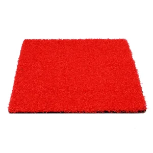 15mm Red Padel Court Artificial Grass Turf Durable PP Material Waterproof High Density for Tennis Sport