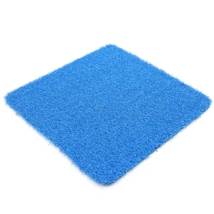 15mm Rose Blue Curved Artificial Grass Turf PP Material Waterproof Eco-Friendly for Sports Including Hockey