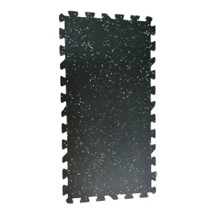 15mm Thick Anti-Slip Rubber Gym Floor Mat Shock-Absorbing Locking Rubber Tile