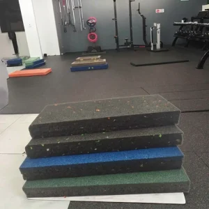 15mm Thick Rubber Gym Mats Tiles and Flooring with High Shock Absorption and Garden Application
