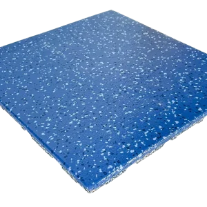 15mm Wood Grain PVC Composite Rubber Mat Anti-Static Easy-Clean Non-Slip Commercial Gym Flooring