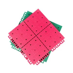16mm TPE Anti-Slip Interlocking Sports Tiles with Fast Drainage and UV Resistance for Basketball Court Flooring