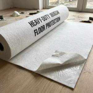 180gsm Heavy Duty White Self Adhesive Floor Protection Fleece Anti Tear Sticky Felt