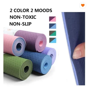 183*61cm*6mm TPE Eco-Friendly Yoga Mat for Home Gym Fitness Exercise