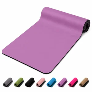 183*68cm Exercise Mat Non Slip PU Yoga Mat for Sweat Control Yoga Flow Floor Stability Pilates and Gym Practice
