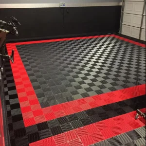18MM Non-Slip PP Modular Interlocking Plastic Garage Floor Tiles for Car Wash and Detailing