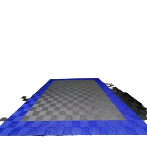 18mm Heavy Duty Interlocking Garage Floor Tiles Modular Anti Slip Plastic Flooring Mats for Car Detailing Workshop Shop 40x40cm