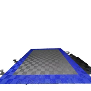 18mm Thick Rigid Modular Colorful Interlocking Garage Floor Tiles Wear Resistant Industrial Plastic Flooring for Outdoor Click