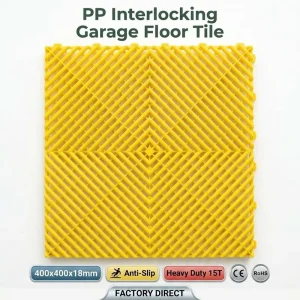 18mm Thick UV-Protected Modular PP Interlocking Plastic Floor Tiles for Sports Courts