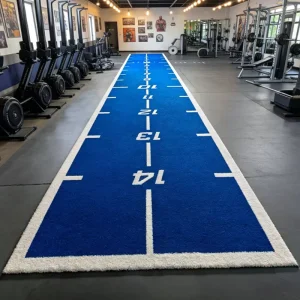 1M 2M Width High-Density Artificial Grass Carpet 15MM Thick Custom Logo Gym Training Sled Track Turf