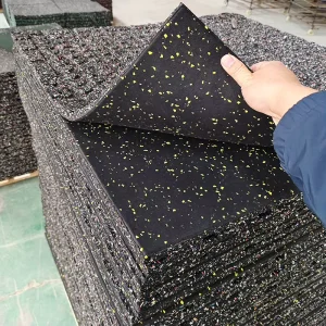1m X 1m Composite Rubber Gym Flooring Tile Mat