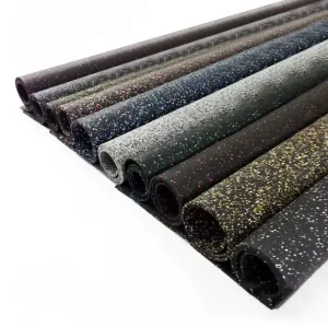 1m X 1m Interlocking Rubber Floor Mats Anti Slip Shock Absorbing Flooring for Gym Fitness Center