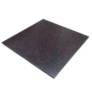 1m x 1m Interlocking Anti-Slip Waterproof EPDM Rubber Workout Mat for Gym and School Flooring