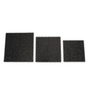 1m×1m Gym Flooring Anti-vibration EVA Rubber Floor Mat Weight Area Fitness