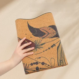 1mm Folding Anti-Slip Natural Rubber Cork Yoga Mat