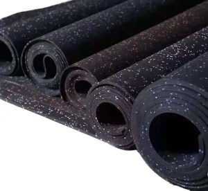 1mx1mx15mm Composites 15mm Gym Flooring Rolls Rubber Sport Fitness Floor Playground Tiles Mat for Gym Rubber Mat Floor Roll