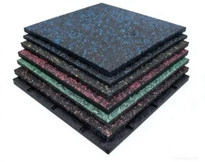 1mx1mx15mm Customized Rubber Mat Gym Flooring