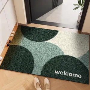1pc Modern PVC Floor Mat Collection Door Mat Made to Measure Non-Slip Rubber Backing Home Office Hotel Outdoor Use