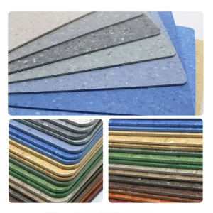2.0mm 3.0mm Thick Eco friendly Waterproof Anti Slip PVC Vinyl Flooring for Gym Sports Facilities Supermarket Hospital Hotel Use
