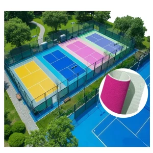 2.5mm Acrylic PVC Plastic Pickleball Court Flooring System Indoor Outdoor Use Easy Installation Temporary Vinyl Sports Mat