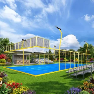 20 Sets Stock Suspension Full Panoramic Padel Court 20 Years Usage Life 8 Years for Grass Floor