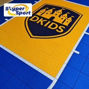20 X 25 Feet Custom Size Backyard Basketball Court PP Rubber Interlocking Tiles Temporary Modular Activity Floor Shock