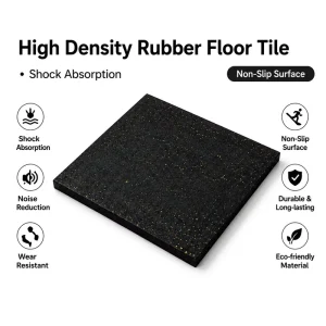 20 mm Factory High Density Rubber Gym Flooring Tiles Custom Color Anti Fatigue Shock Absorbing Sports Flooring Mat