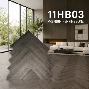 200Sqm Trial MOQ Herringbone SPC Flooring Factory Direct 6mm Waterproof Click Lock Vinyl Plank Decor