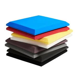 20D Density Multi colored Flat Shape Acoustic Foam Sound Panels for Home Recording Studio and Vocal Booth