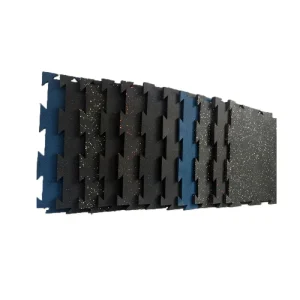 20mm 50mm EPDM Speckled Colorful Interlocking Gym Rubber Flooring