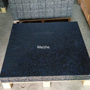 20mm EPDM and SBR Rubber Gym Flooring Tiles, Waterproof, Anti-Slip