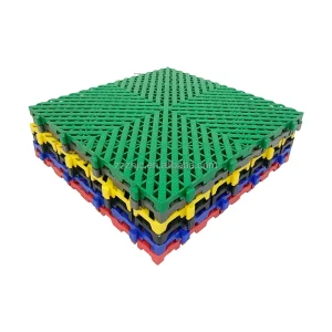 20mm Interlocking Removable PP Floor Tiles for Garage, Poolside, Balcony and Car Wash, Waterproof Anti-Slip