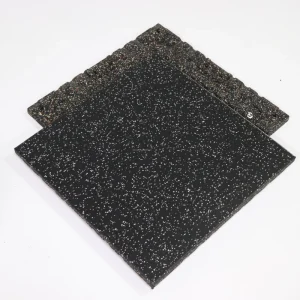 20mm Sports Rubber Mat with Shock Absorption Waterproof Durable Eco-Friendly Interlocking Design for Gym