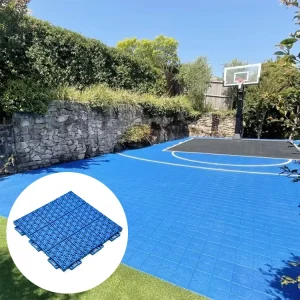 20mm Thick Soft Outdoor Floor Tiles for Basketball and Badminton Courts Portable Movable Design