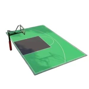 20×20 Feet Portable Backyard Basketball Court TPE Tile Sport Court Plastic Tiles Temporary Basketball Court