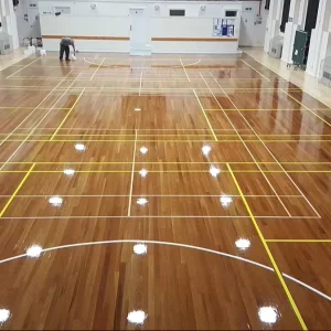 22mm Maple Wood Basketball Court Flooring Professional Sports Wood Flooring Click Lock Eco Friendly for Indoor