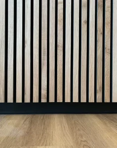 22mm Thickness Eco friendly MDF+PET+Wood Veneer Polyester Fiber Acoustic Panels with Modern Design for Living Room