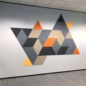 24mm High Density Light Grey Charcoal Sound Absorption PET Acoustic Panels Polyester Felt Acoustic Panels
