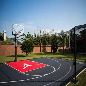 24×26 Feet Backyard Outdoor Basketball Court Tiles