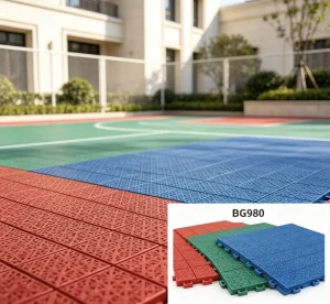 25-Grid Soft-Connection Interlocking Suspended Floor Tiles