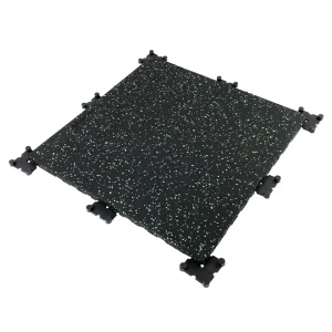 25mm High-Density EPDM Rubber Gym Exercise Flooring Tiles 20mm Thick Straight-Sided Interlocking Removable Anti-Slip