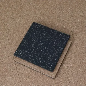 25mm Interlocking Rubber Floor Mat Anti-Slip Flooring Tiles for Home Gym and Garage