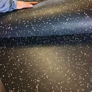 25mm Waterproof Soundproof Eco Friendly Rubber Mat 500x500mm Slip Resistant for Gym Weight Room Garden Flooring