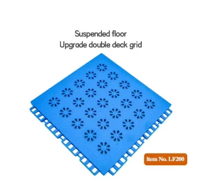 25x25cm High Impact PP Interlocking Sports Court Flooring for Pickleball and Tennis Courts